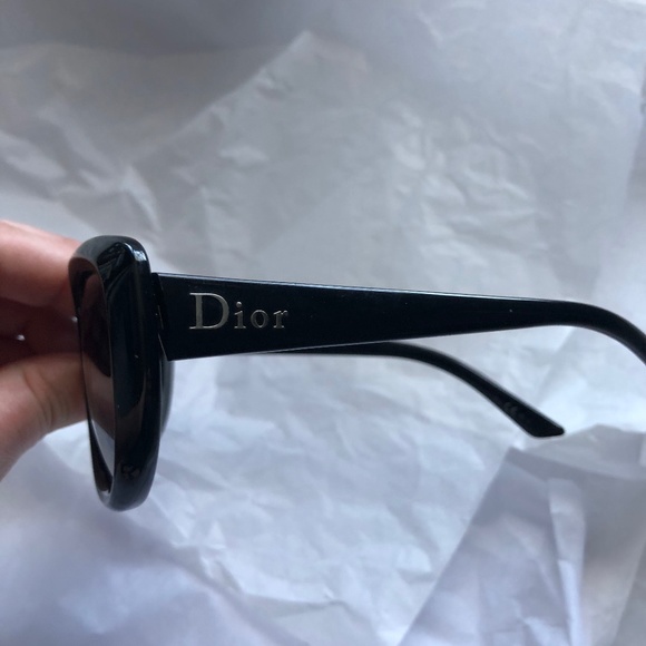 Christian Dior black cat eye sunglasses